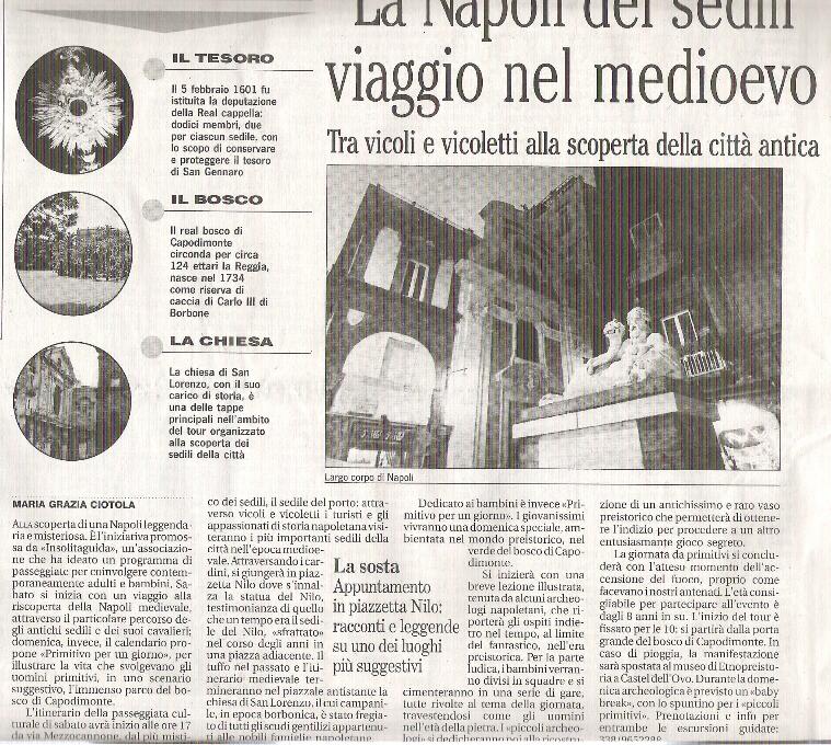 La Napoli dei sedili: viaggio nel medioevo