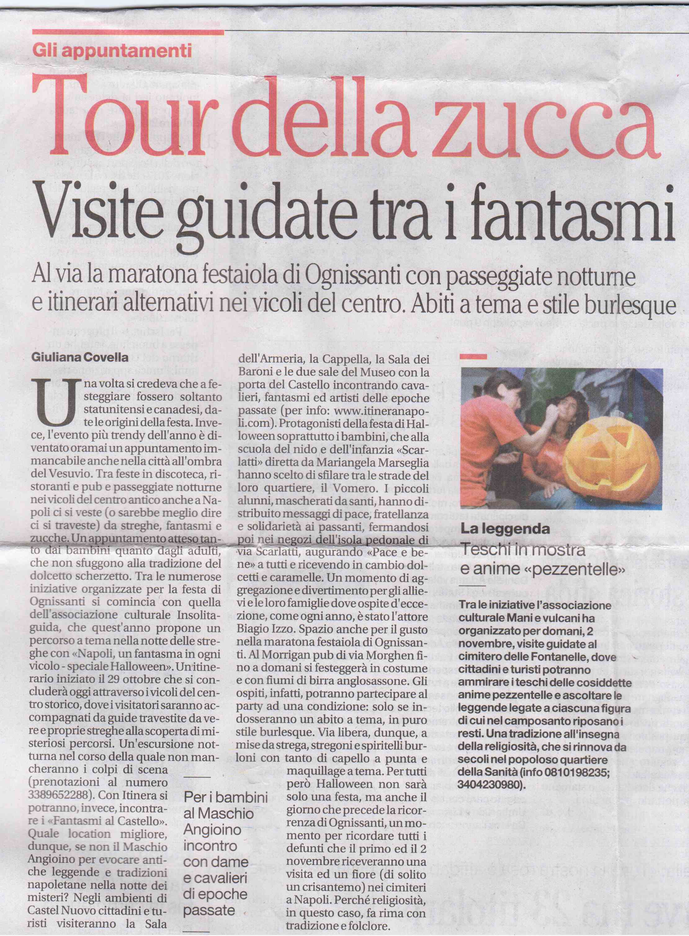 Tour della zucca - Visite guidate tra i fantasmi